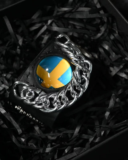 Sweden Flag  Illusion Bracelet