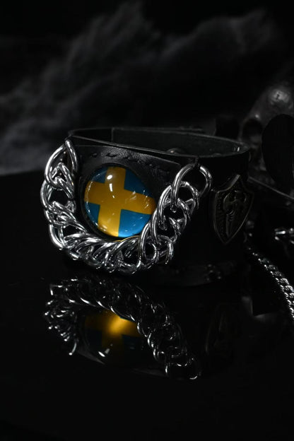 Sweden Flag  Illusion Bracelet