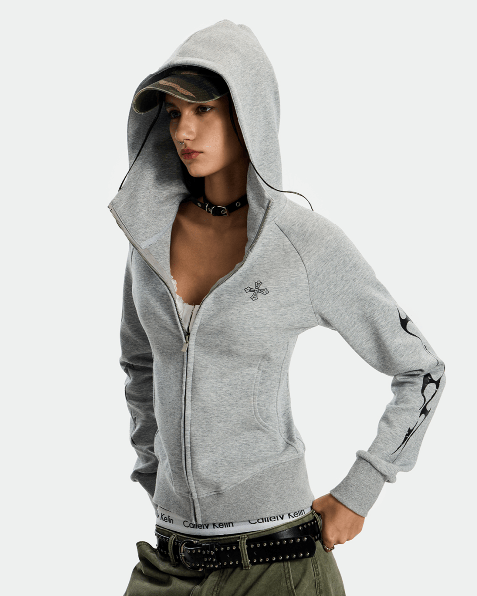 Black Flame Hoodie - Dekayed