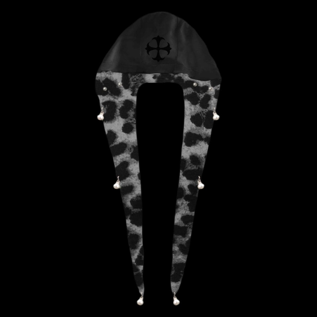 Black Shirt with Detachable Leopard Hoodie - Dekayed