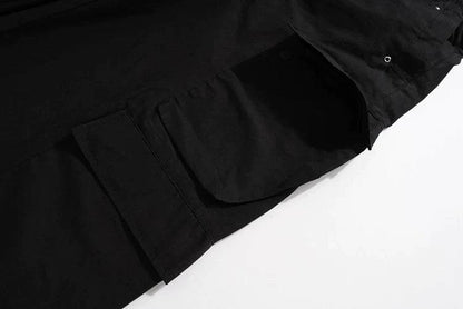 Black Side Pocket Cargo Pants - Dekayed