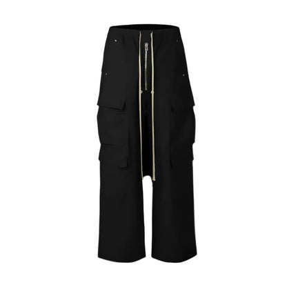 Black Side Pocket Cargo Pants - Dekayed