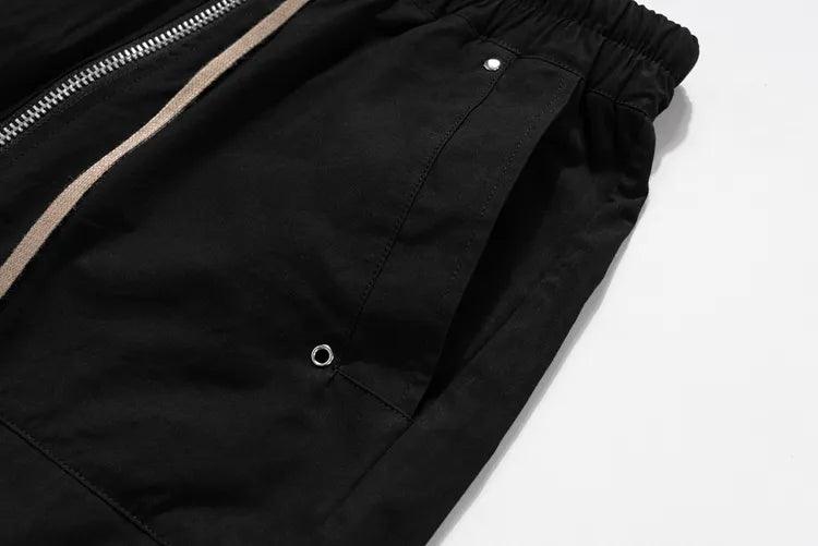 Black Side Pocket Cargo Pants- Dekayed