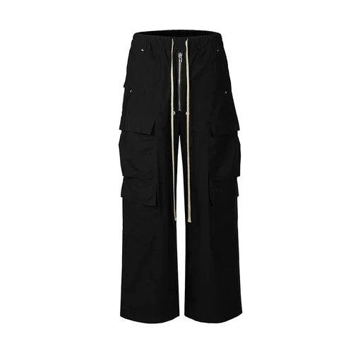 Black Side Pocket Cargo Pants - Dekayed