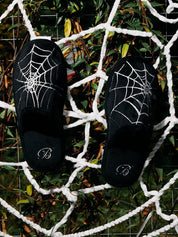 [BLACK8MOB] Cobweb Hotel Slippers - Dekayed