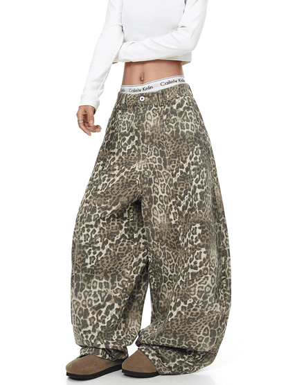 BLACKLISTS LeopardRogue Baggy Jeans - Dekayed