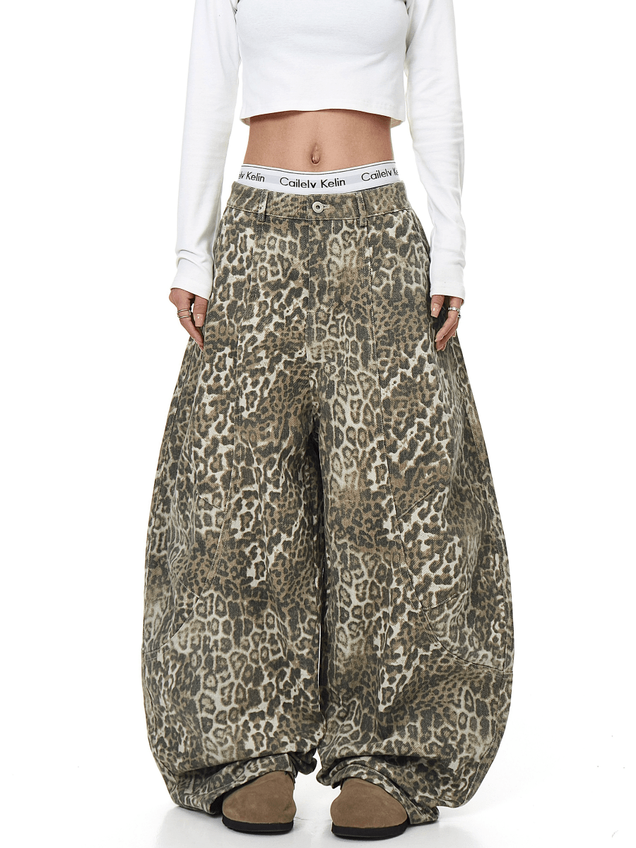 BLACKLISTS LeopardRogue Baggy Jeans - Dekayed