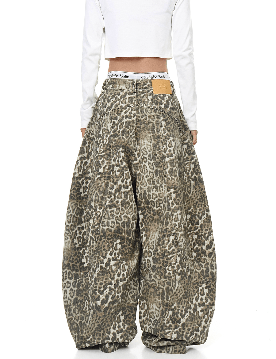 BLACKLISTS LeopardRogue Baggy Jeans - Dekayed