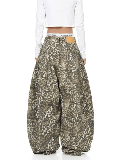 BLACKLISTS LeopardRogue Baggy Jeans - Dekayed