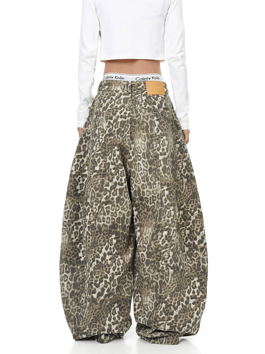 BLACKLISTS LeopardRogue Baggy Jeans - Dekayed