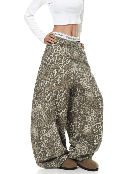 BLACKLISTS LeopardRogue Baggy Jeans - Dekayed