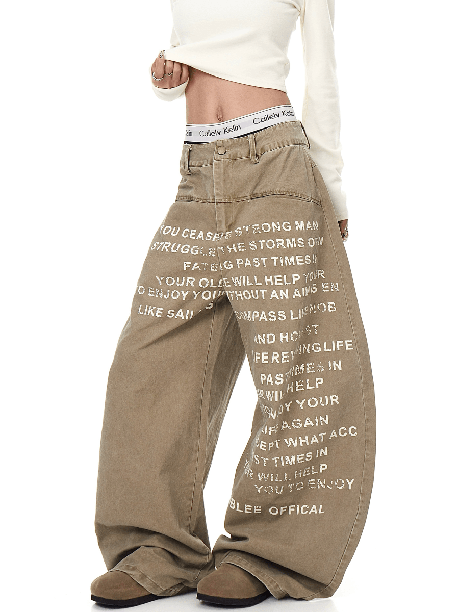 BLACKLISTS UrbanScript Baggy Jeans - Dekayed