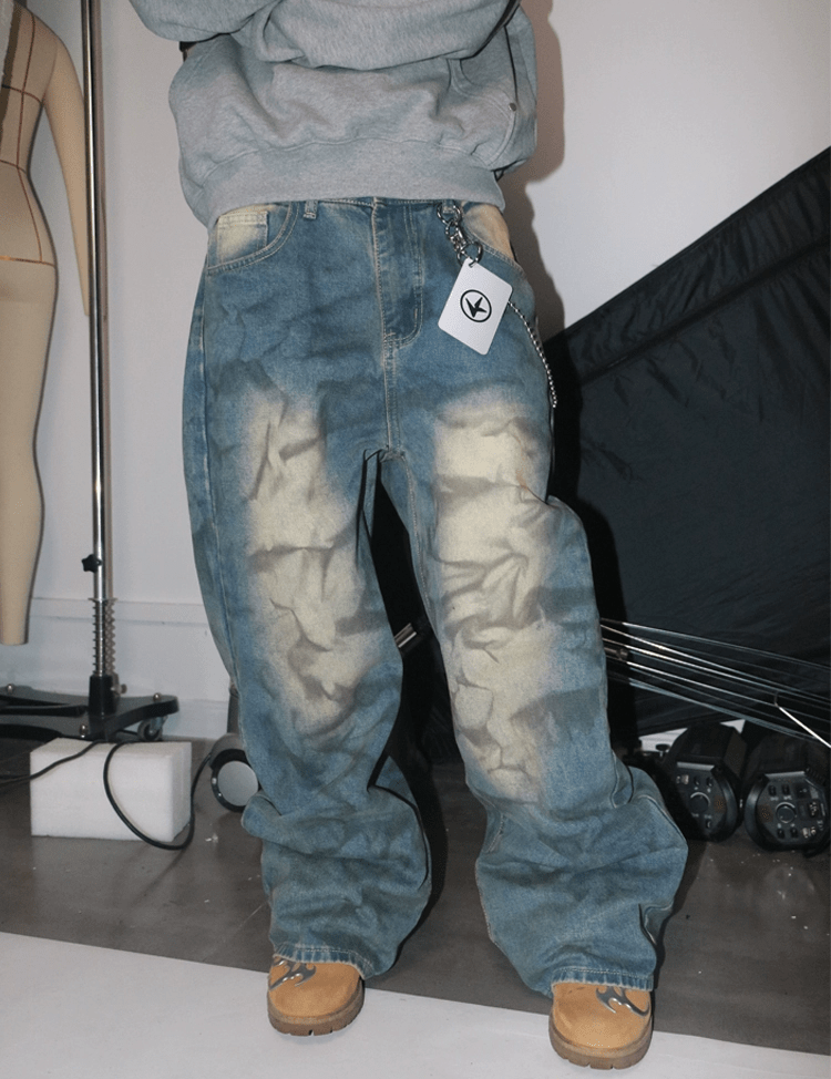 Bleach Rift Denim Pants - Dekayed