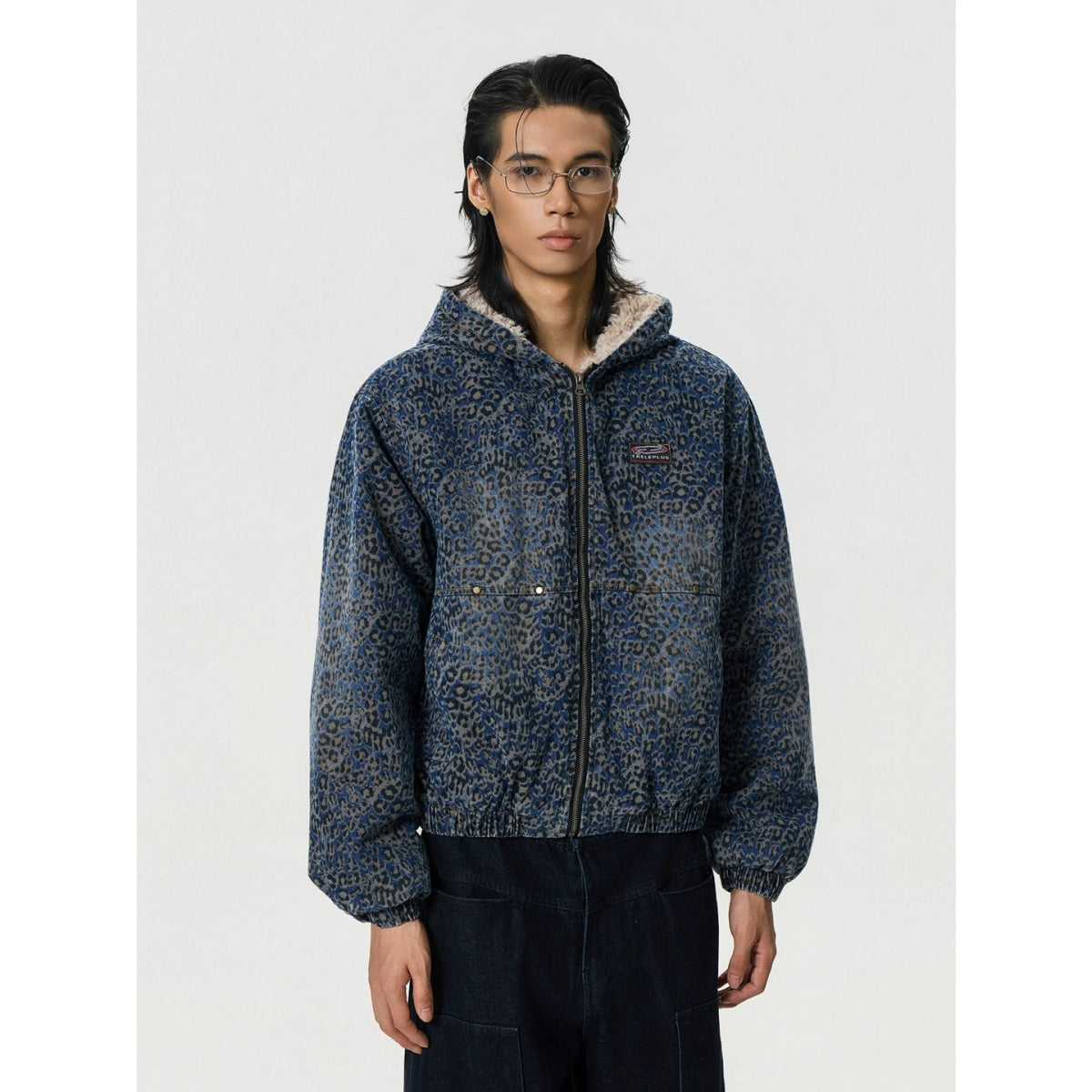 Blue Leopard Print M4A1 Jacket - Dekayed