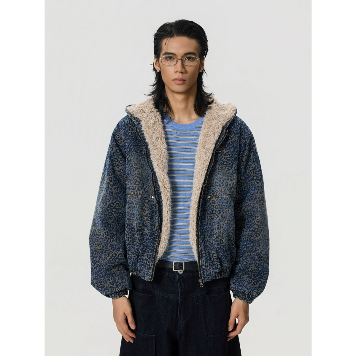 Blue Leopard Print M4A1 Jacket - Dekayed