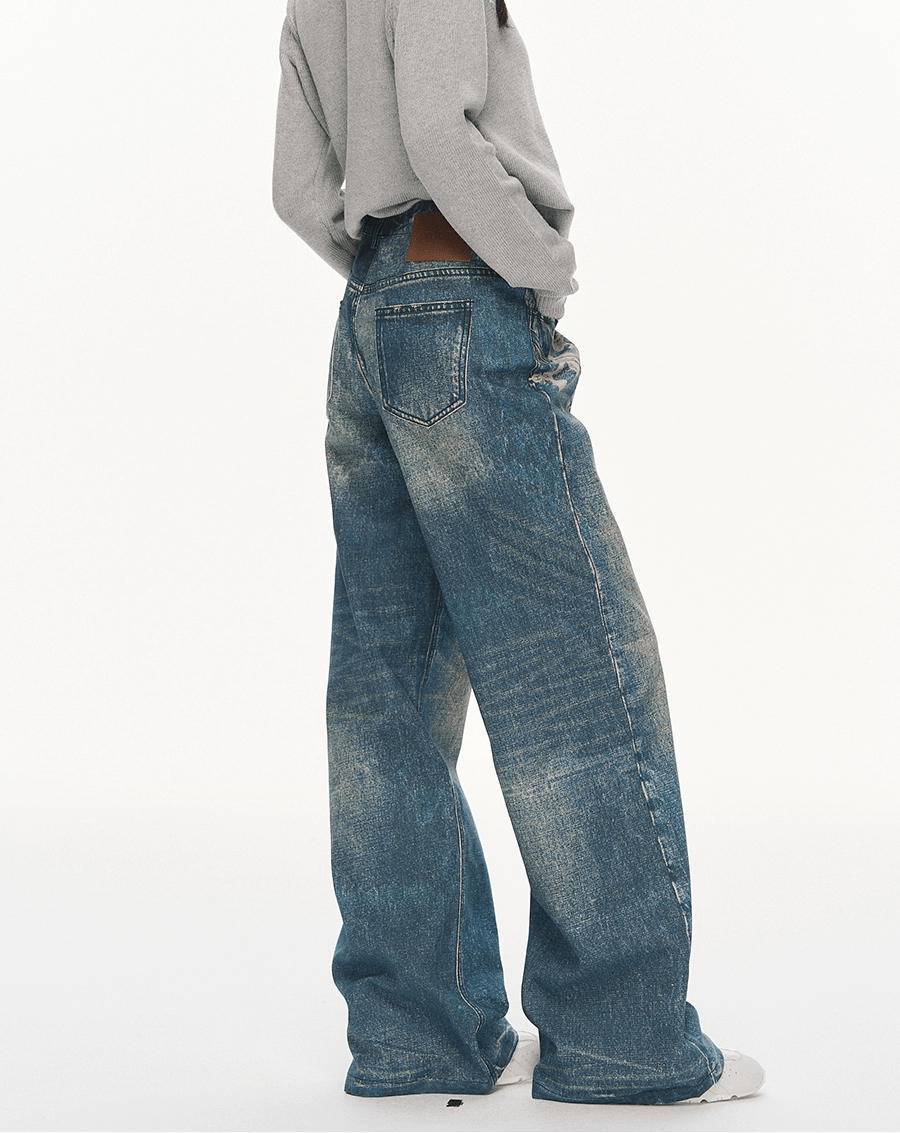 Chain Print Jeans - Dekayed
