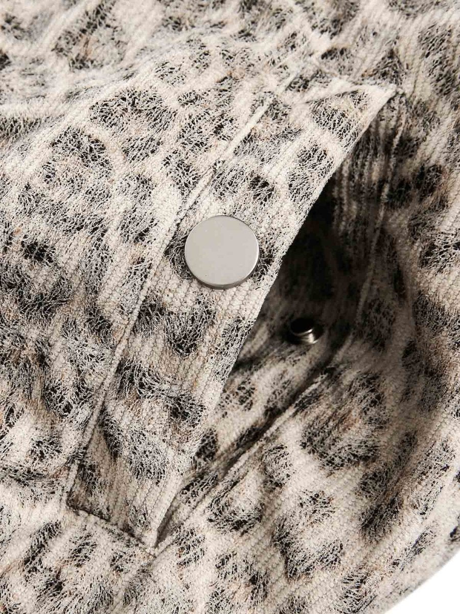 Cheetah Print Mink Fur Hooded Jacket - Dekayed