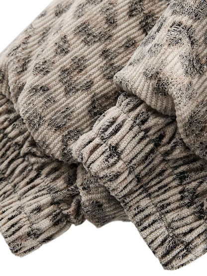 Cheetah Print Mink Fur Hooded Jacket - Dekayed