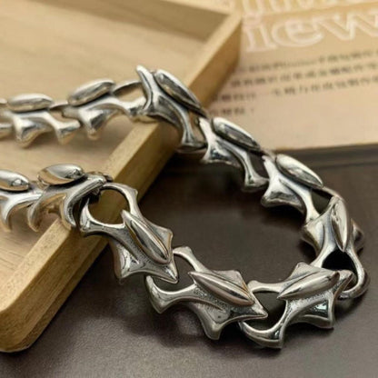 Chrome Dragon Spine Bracelet - Dekayed