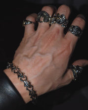 Chrome Dragon Spine Bracelet - Dekayed