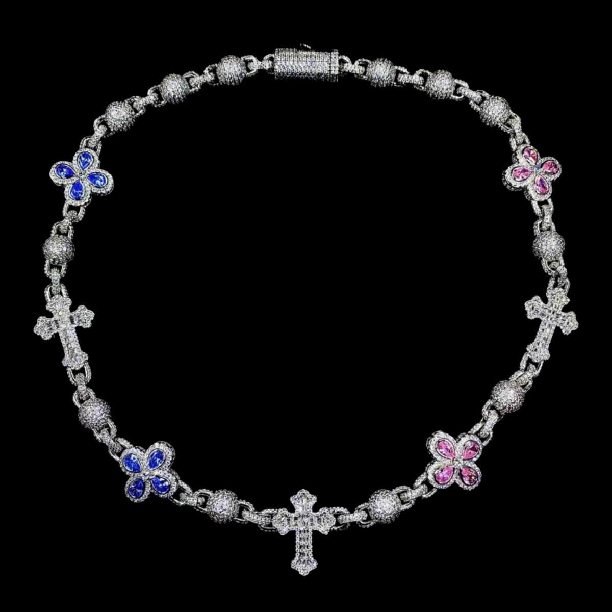 CLOVE DIAMOND CROSS CHAIN - Dekayed