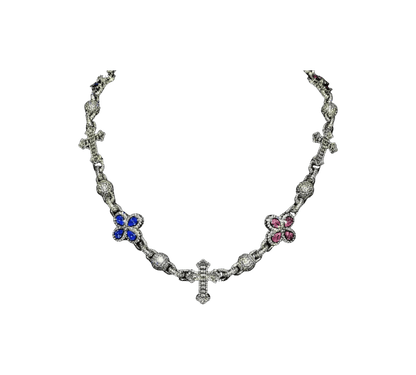 CLOVE DIAMOND CROSS CHAIN - Dekayed