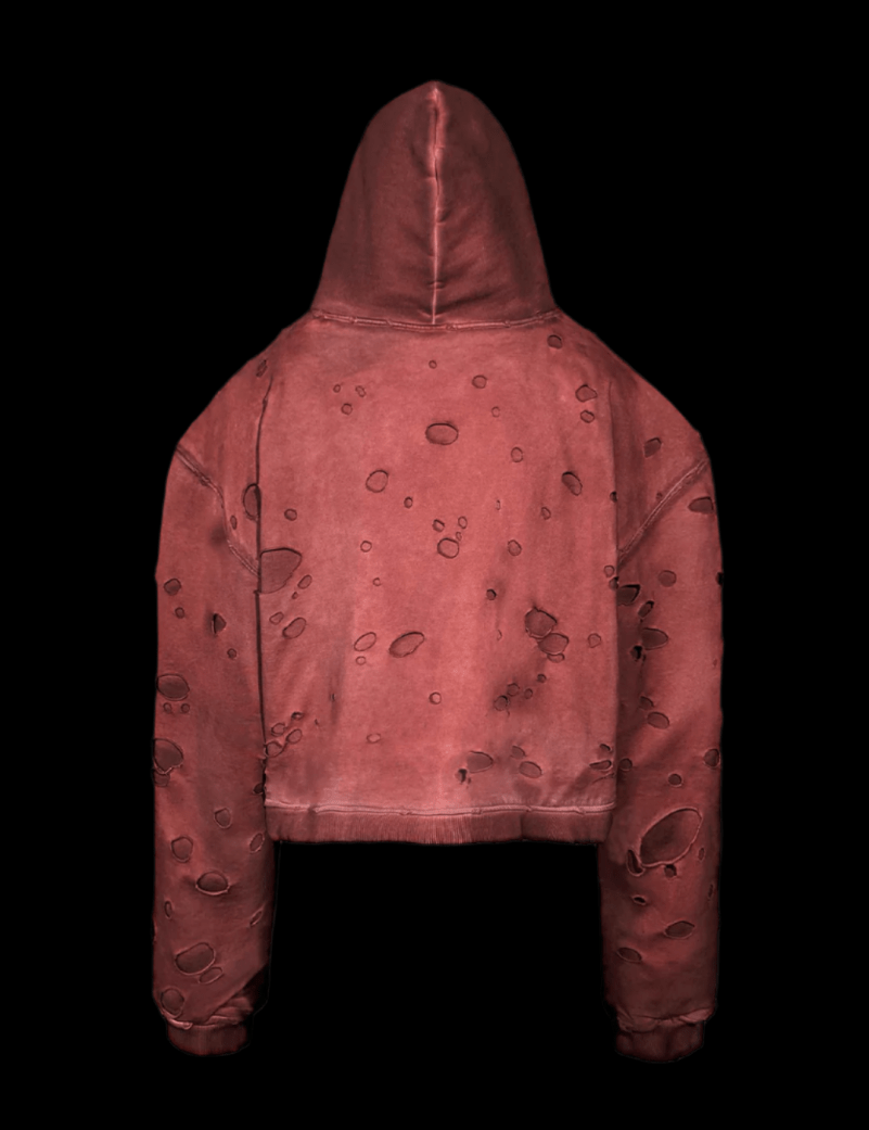 Crimson Burnout Zip - Dekayed