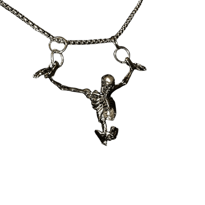 "Crucified Skeleton Necklace" - Dekayed