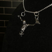 "Crucified Skeleton Necklace" - Dekayed
