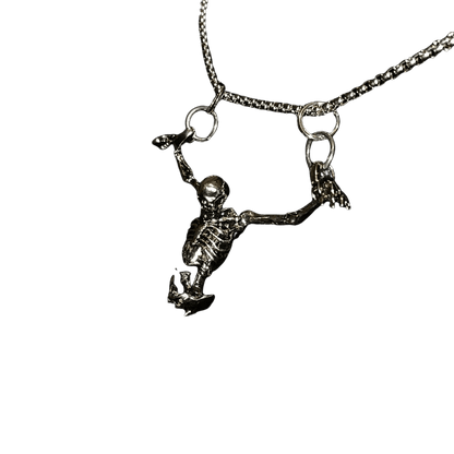 "Crucified Skeleton Necklace" - Dekayed