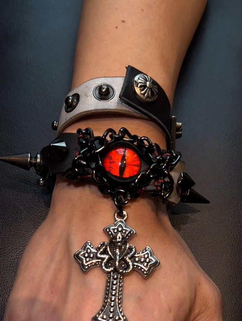 Cursed Fire Dragon Eye Bracelet/Chocker - Dekayed