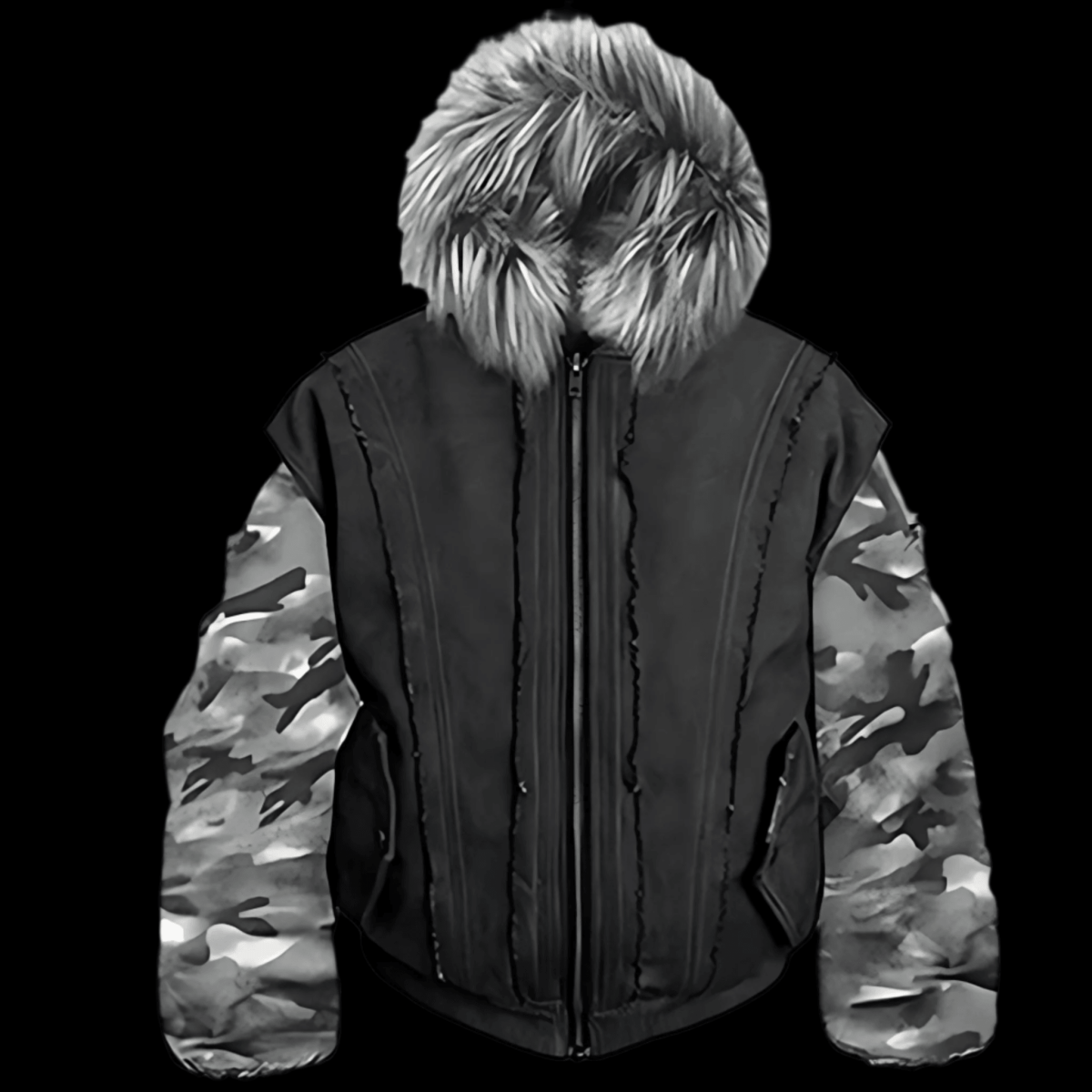 "Cyrus Empire" Lost Front Camo Jacket Bomber - Dekayed