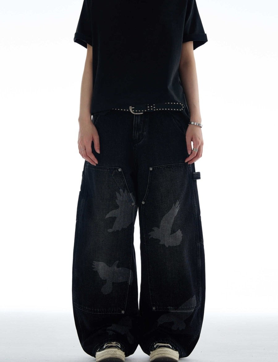 Dark Wing Denim Jeans - Dekayed