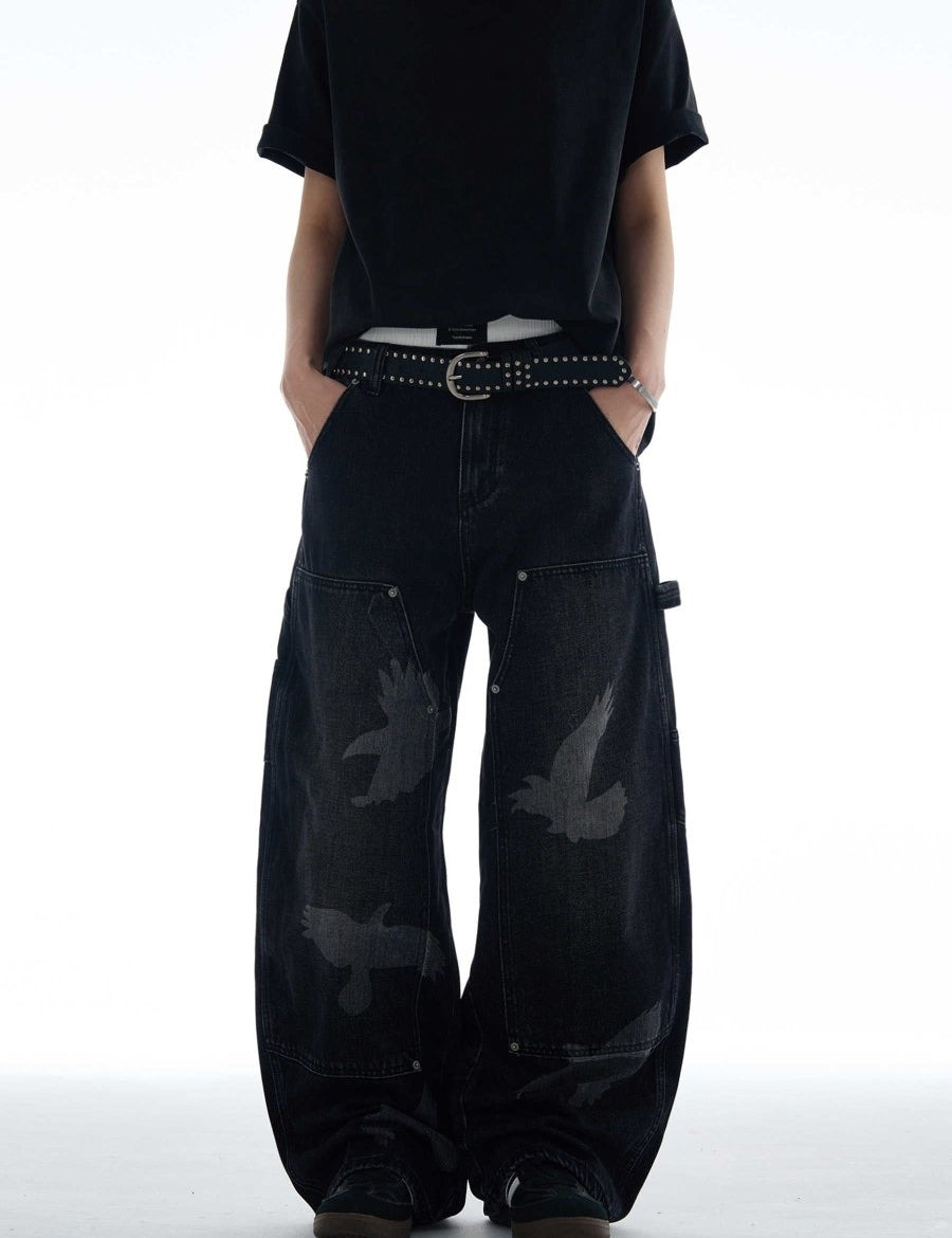 Dark Wing Denim Jeans - Dekayed