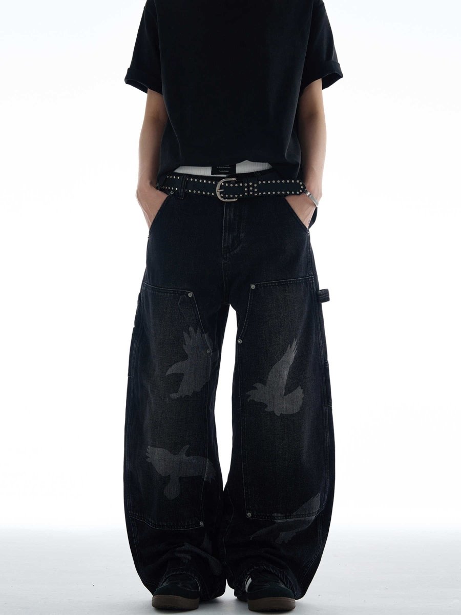 Dark Wing Denim Jeans - Dekayed
