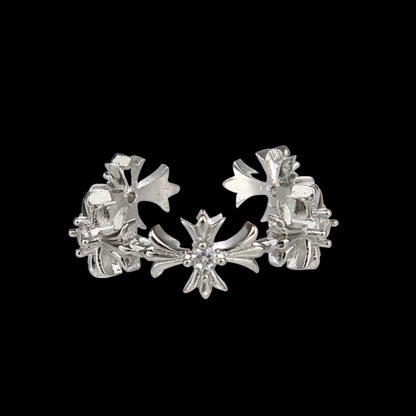 DIAMOND CROSS RING - Dekayed