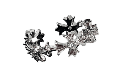 DIAMOND CROSS RING - Dekayed