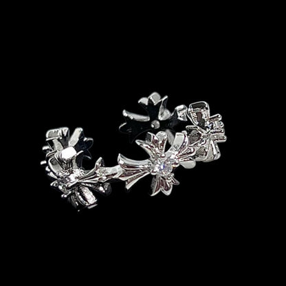 DIAMOND CROSS RING - Dekayed