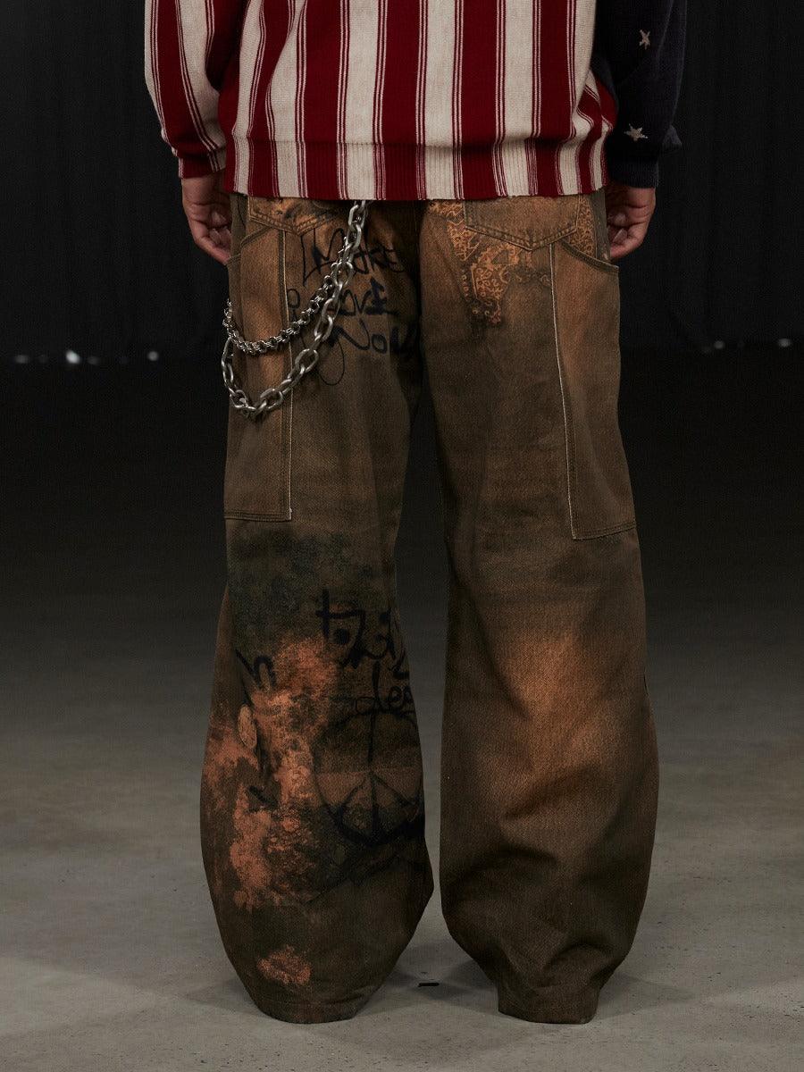 DND4DES "Deconstructed Logging" Denim Jeans - Dekayed