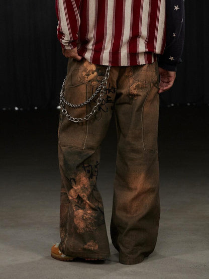 DND4DES "Deconstructed Logging" Denim Jeans - Dekayed