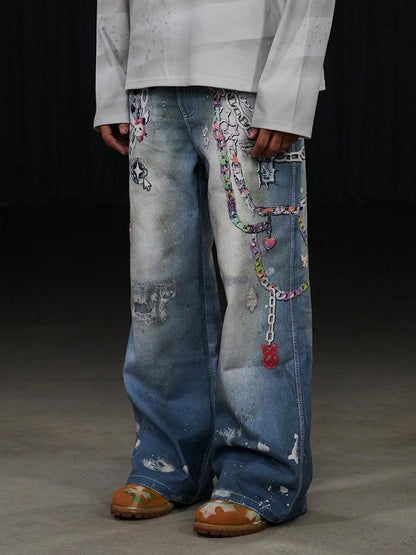 DND4DES "Digital Cartoon" Denim Jeans - Dekayed