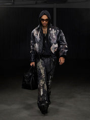 DND4DES Leather Cotton Coated Python Jacket - Dekayed