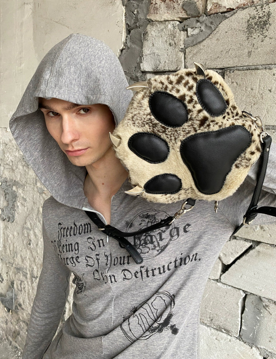 DND4DES Leopard Print Bear Claw Bag - Dekayed