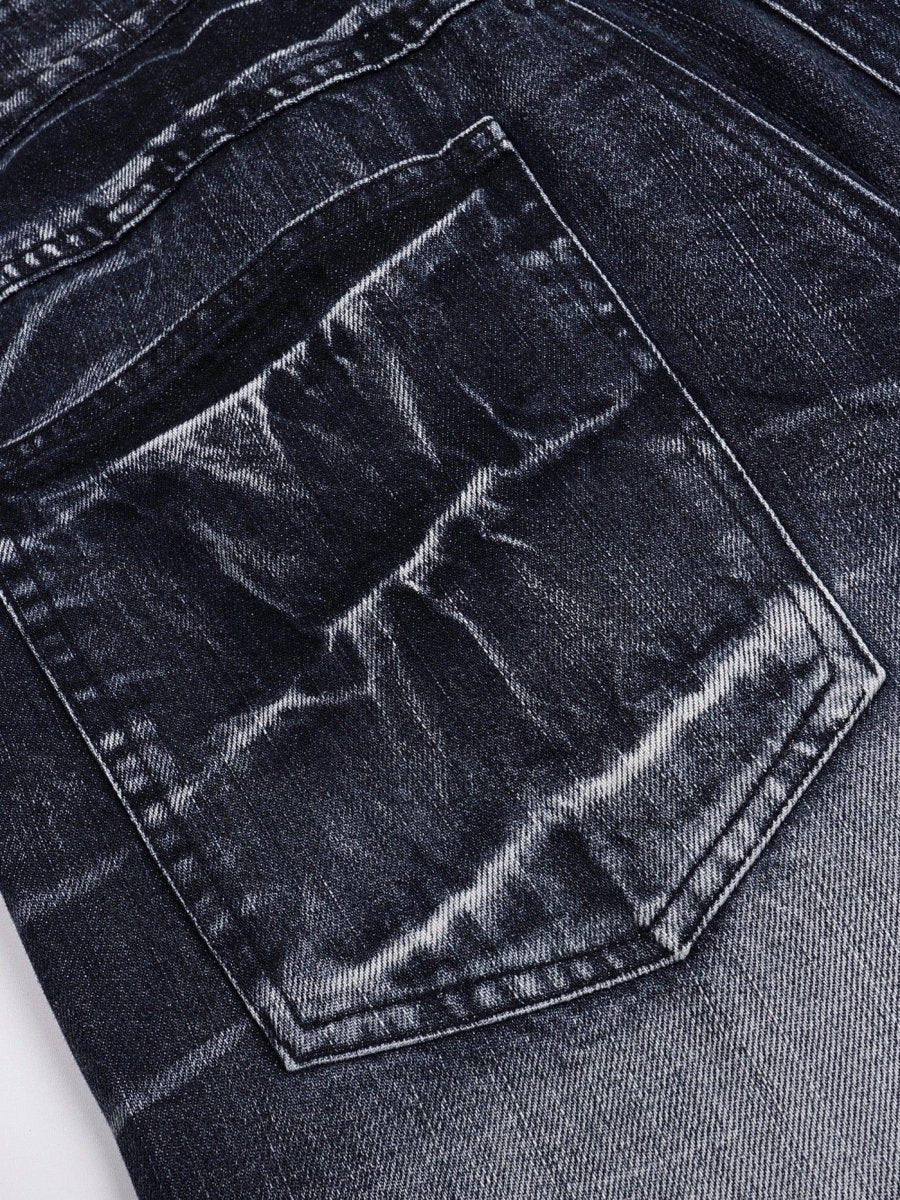 DND4DES Lighting Crease Washed Wide - Leg Jeans - Dekayed