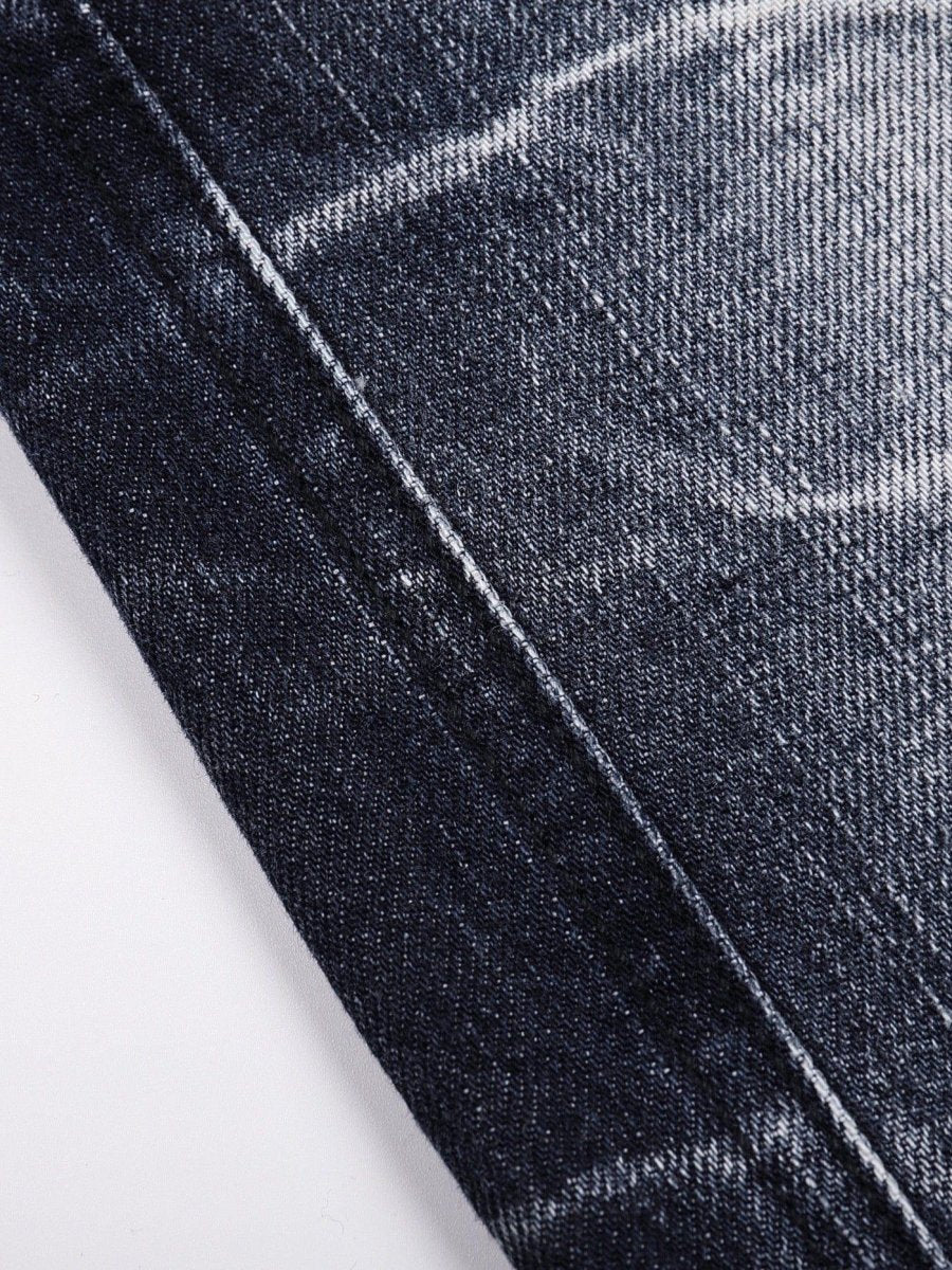 DND4DES Lighting Crease Washed Wide - Leg Jeans - Dekayed