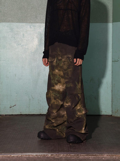 DND4DES Oil Stain Distressed Oversized Cargo - Dekayed