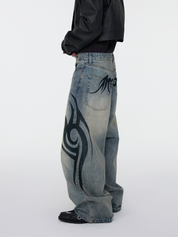 TattooFade Baggy Denim Jeans
