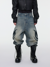 TattooFade Baggy Denim Jeans