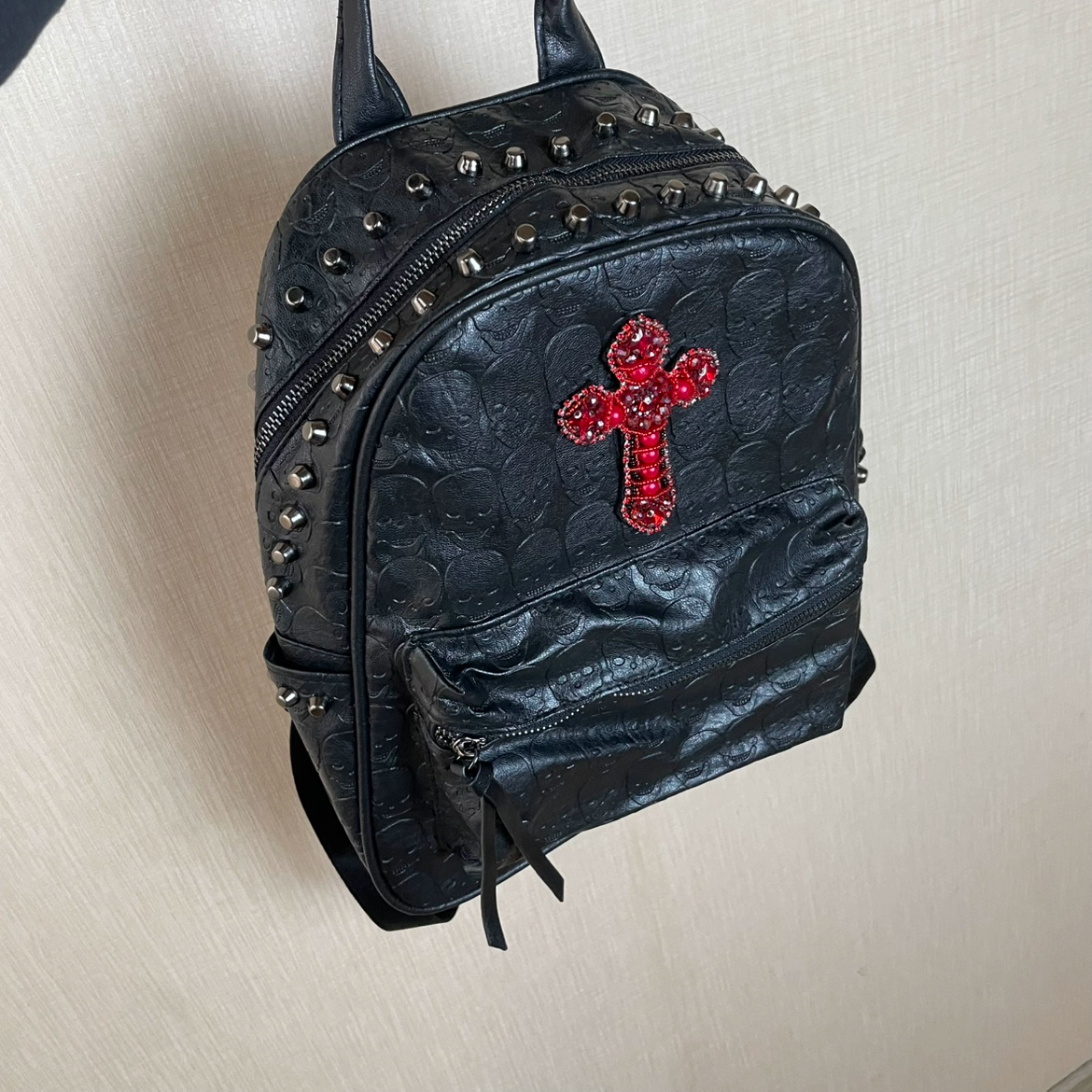 Cross Punk Rivet Backpack