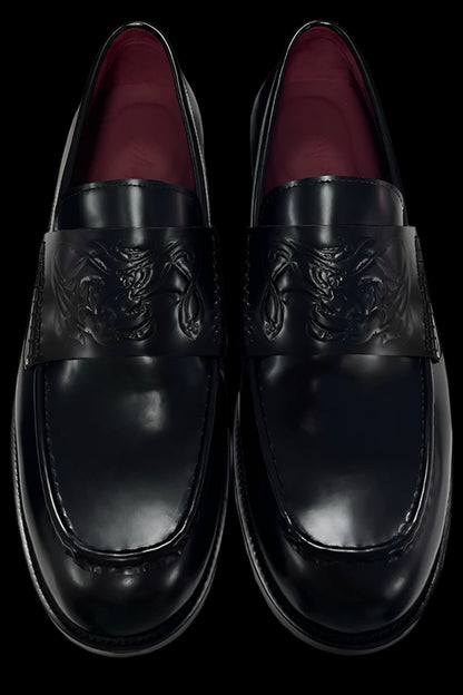 Midnight Leather Loafers